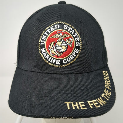 Rapid Dominance Baseball Cap Black One Size US Marine Corps Seal Few Proud Hat
