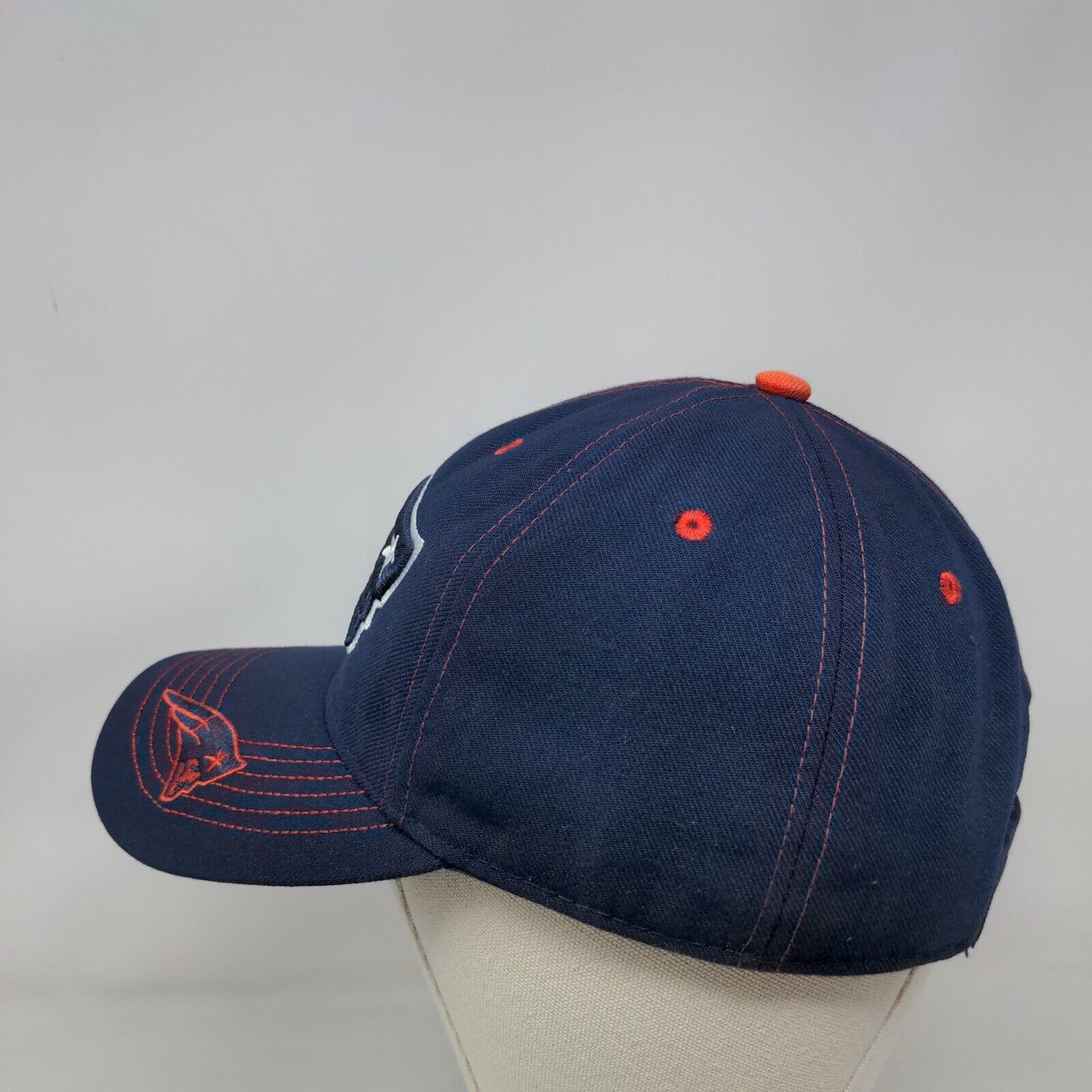 NFL Team New England Patriots Strapback Hat Blue OSFA Embroidered Logo