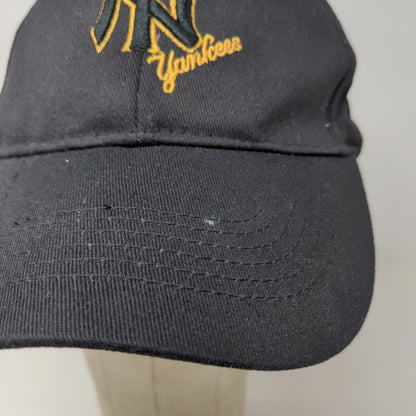 Unbranded Men's Slideback Hat Black Adjustable Embroidered New York Yankees Logo