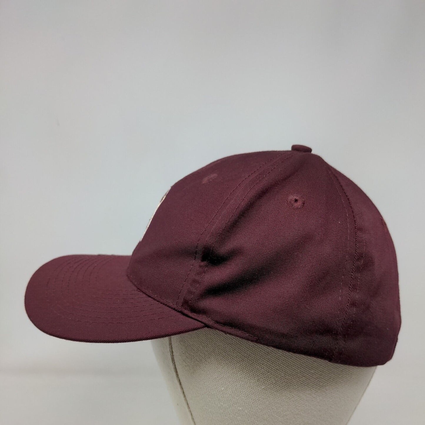 PGA Tour Slideback Hat Red One Size Embroidered Solid Leather Strap