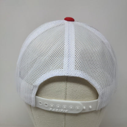 East Coast Truck Bodies Snapback Mesh Back Trucker Hat Red One Size