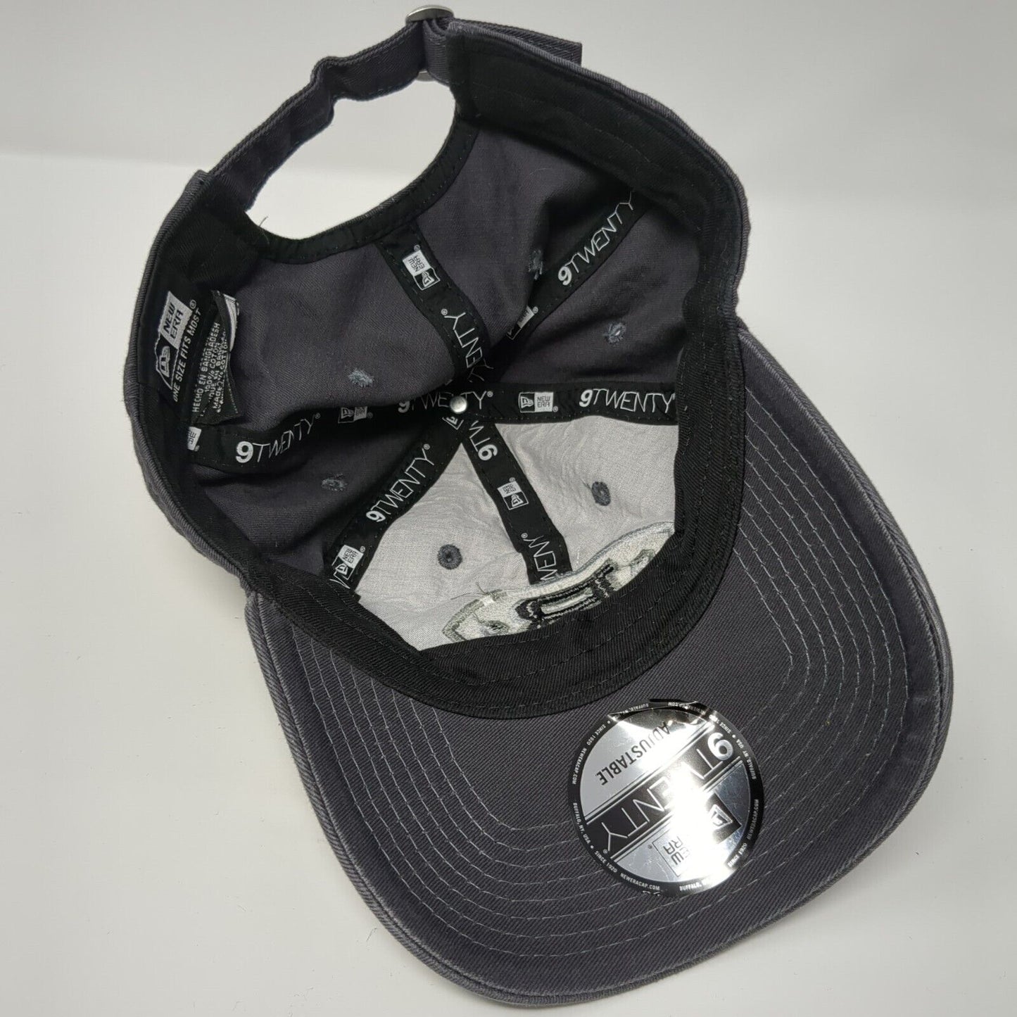 Birmingham Iron Football Slideback Hat Gray OSFA Embroidered New Era 9Twenty