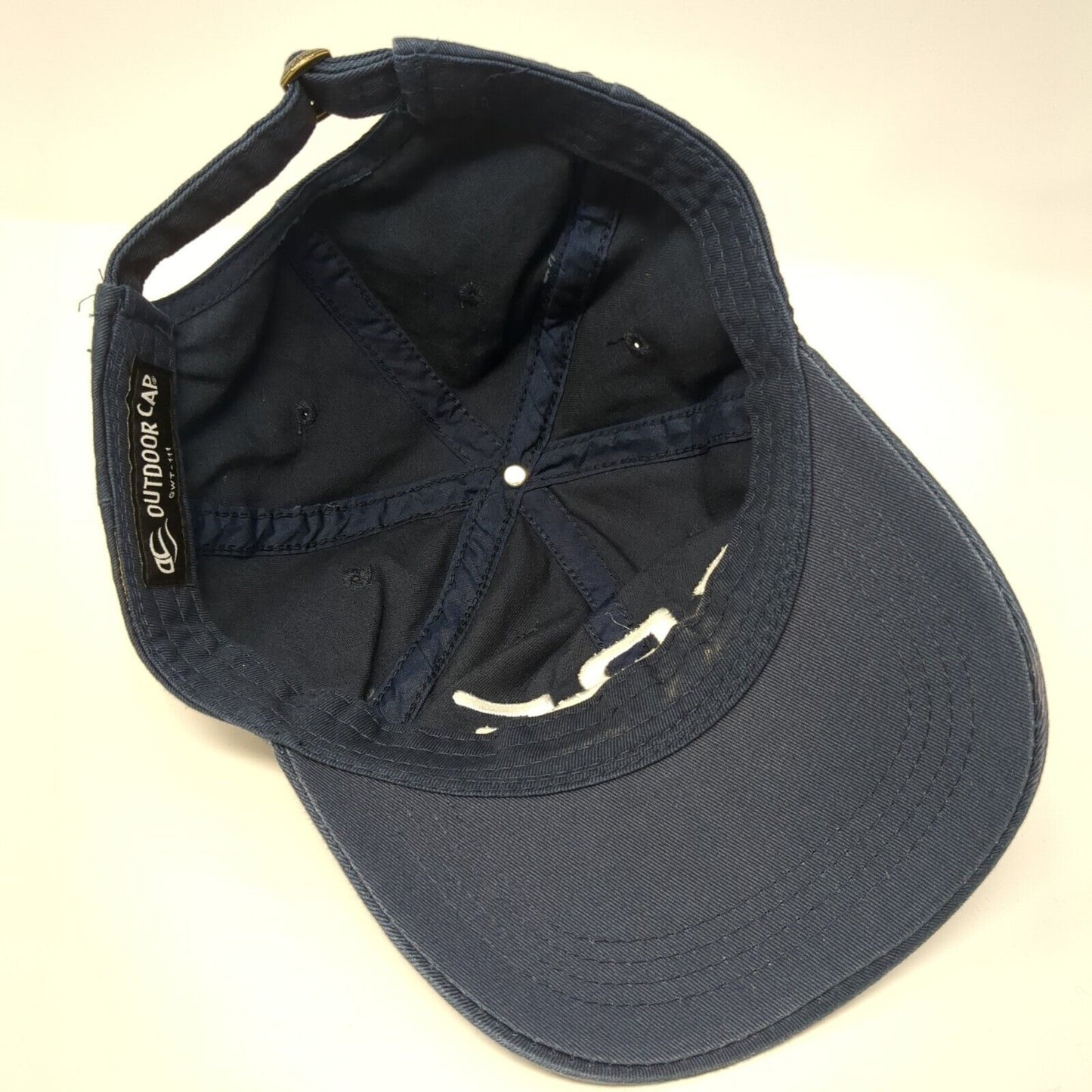 SRF Adult Slideback Hat Blue OS Adjustable Embroidered 6 Panel Outdoor Cap