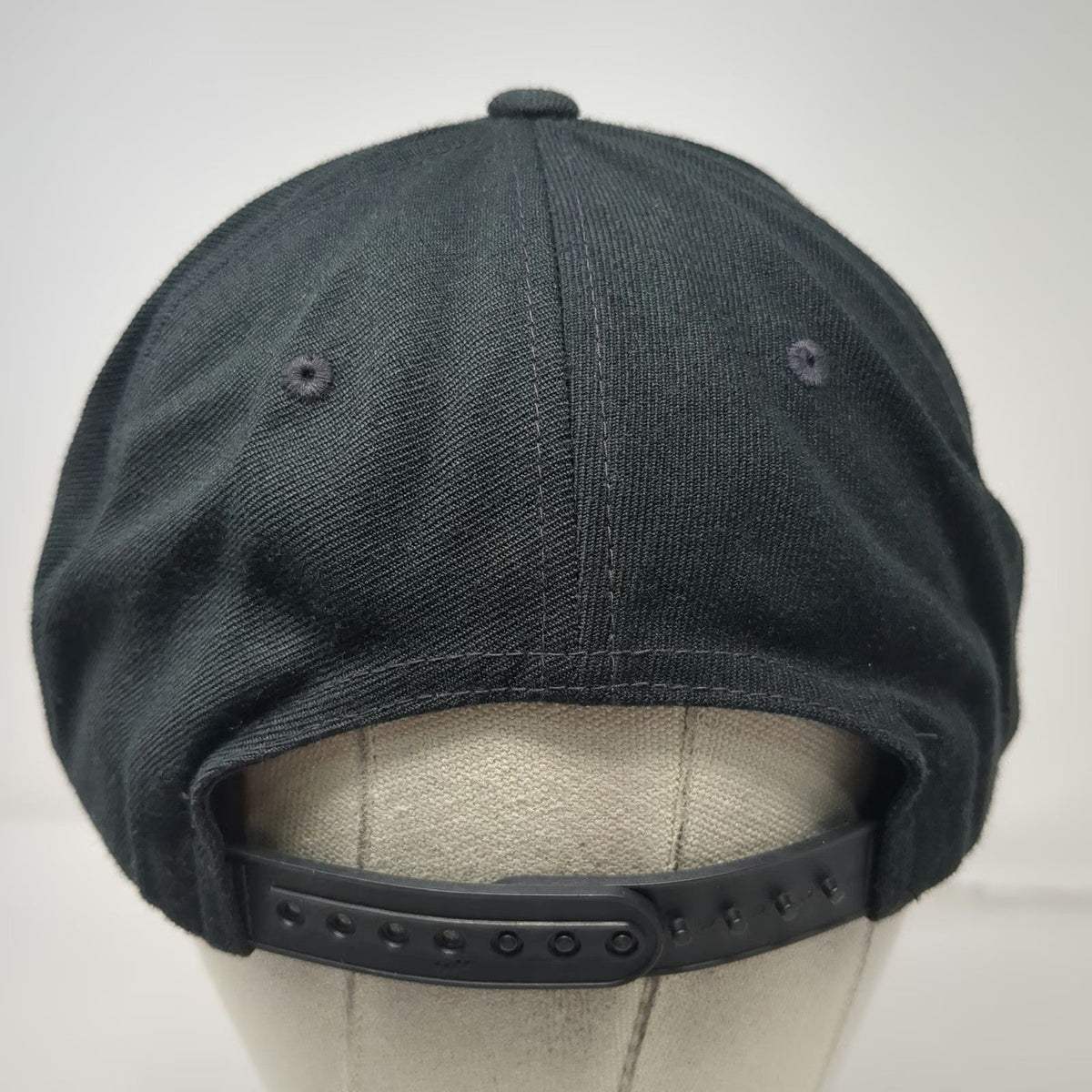 Shine Supply Snapback Black One Size Hat Flat Brim Green Underbrim Work Patch