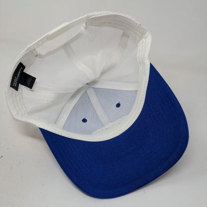 Port Authority Men's Snapback Mesh Back Hat Blue Embroidered Freshly Dairy