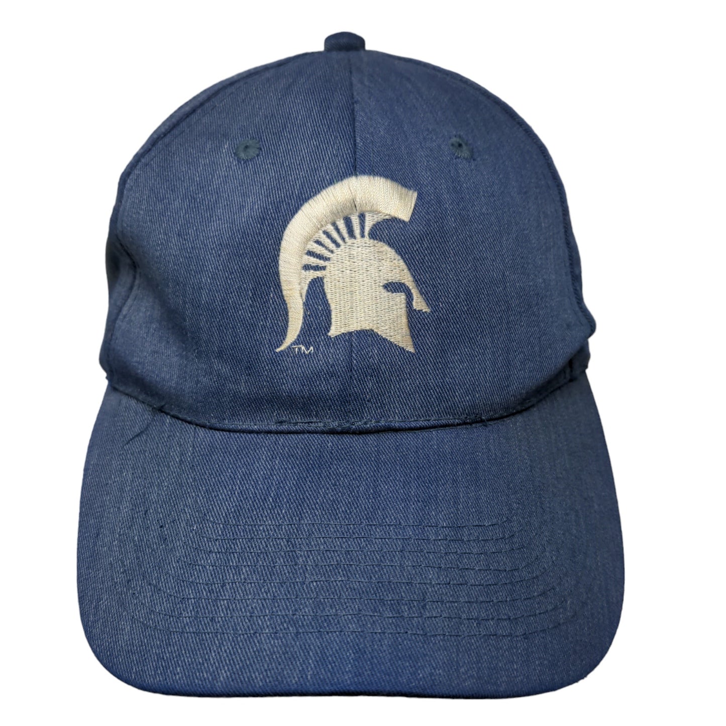 Unbranded Men's Snapback Hat Blue Green Adjustable Embroidered Trojan Logo