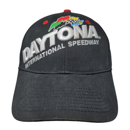 ISC Men's Strapback Hat Black OSFM Embroidered Daytona International Speedway