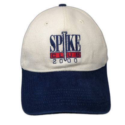 Port Authority Baseball Cap Beige Blue One Size Spike Club 2000 Graphic Hat