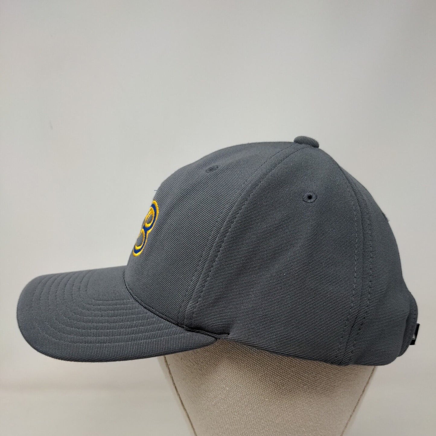 FB Adult Strapback Hat Gray One Size Adjustable Embroidered Pacific Headwear