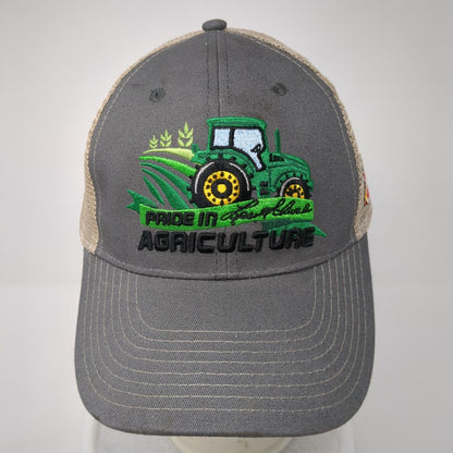 Pride In Les Schwab Agriculture Trucker Hat Gray One Size Mesh Back