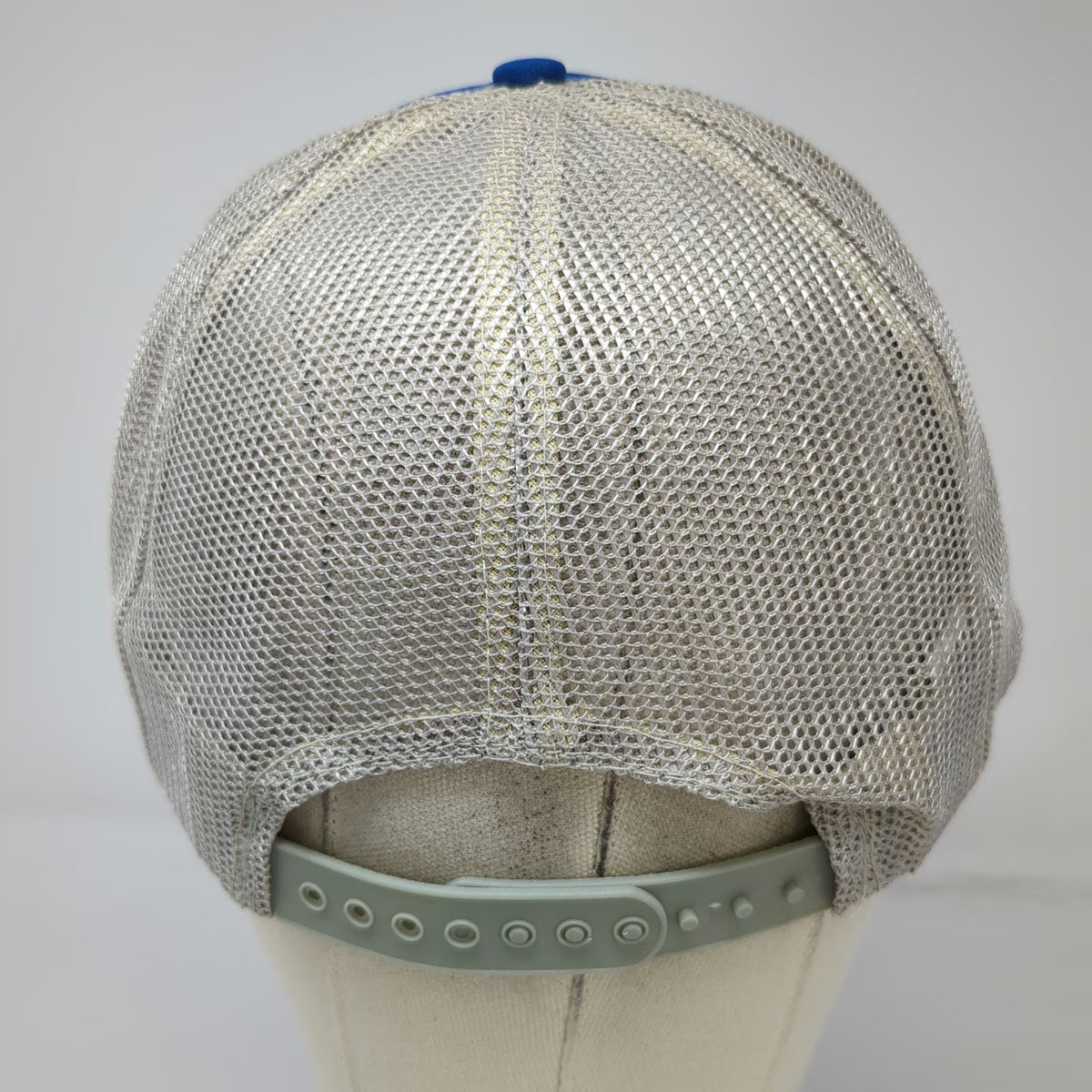Caterpillar Trucker Hat Blue Forklift Snapback Mesh Rope Tonkin Inc Vintage 90's