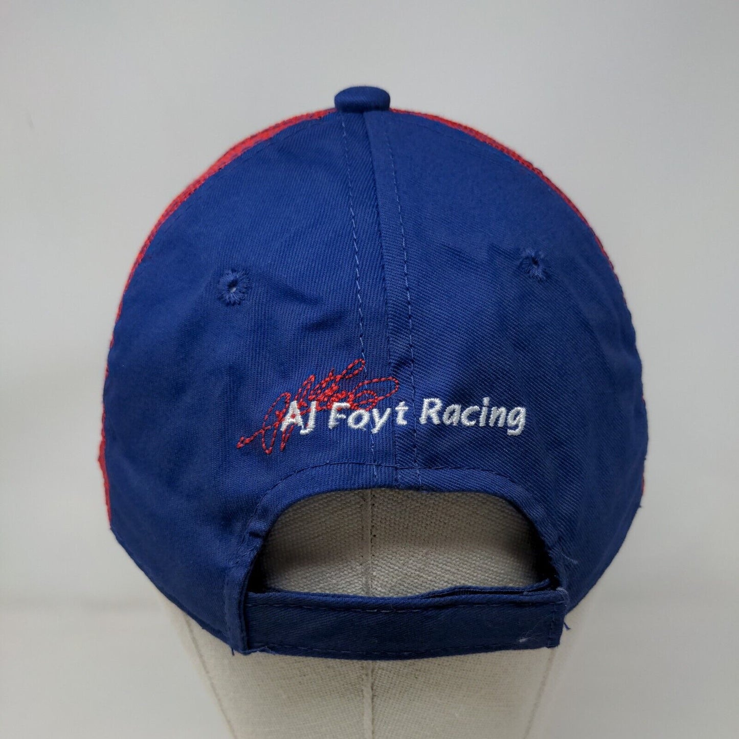 ABC Supply Co AJ Foyt Racing Strapback Hat Blue Red Embroidered Logo Indycar