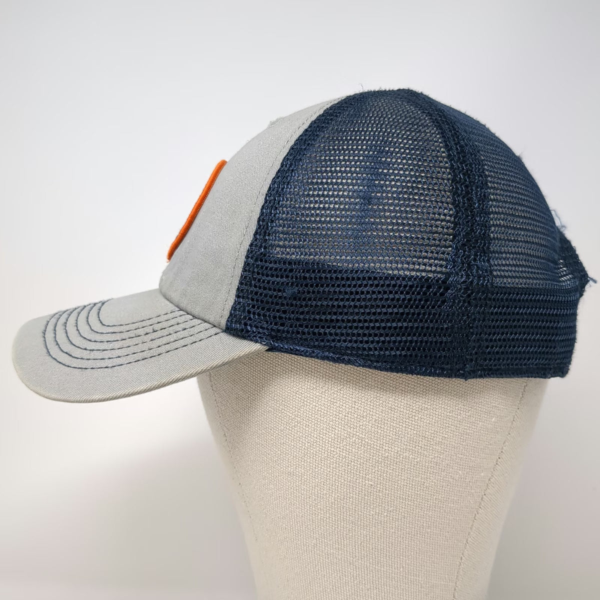 47 Brand Gray Blue One Size Trucker Hat The Black Dog Snapback Mesh Patch Logo