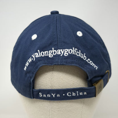 Yalong Bay Golf Club Baseball Cap Blue One Size Slideback Sanya China Logo Hat