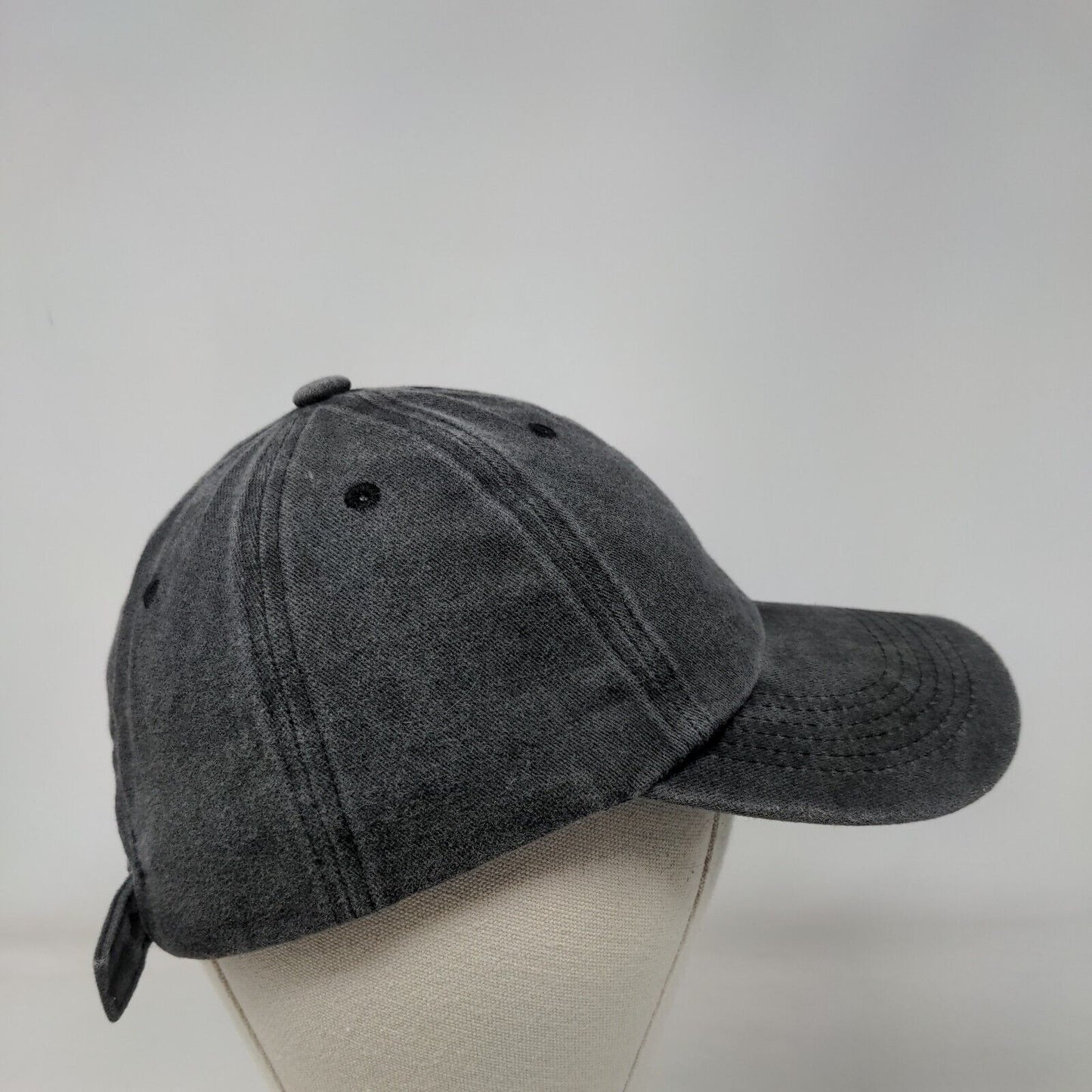 Meinicy Slideback Hat Gray One Size Adjustable Solid Blank Vent Holes