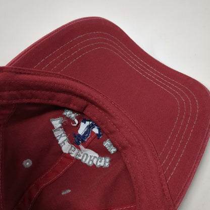 Prairie Mountain Lake George New York Anchor Red Baseball Cap One Size Slideback