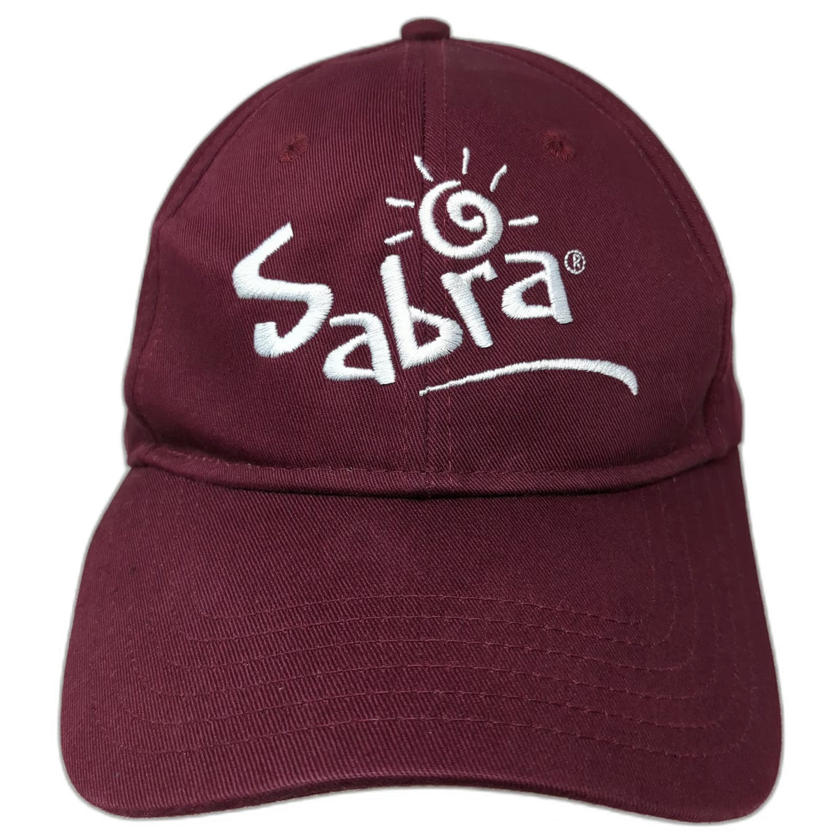 OTTO Sabra Logo Red White Baseball Cap One Size Hat Strapback Cotton Embroidered
