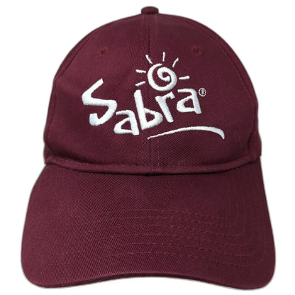 OTTO Sabra Logo Red White Baseball Cap One Size Hat Strapback Cotton Embroidered
