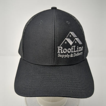 Roofline Supply & Delivery Snapback Trucker Hat Black OS Adjustable Mesh Back