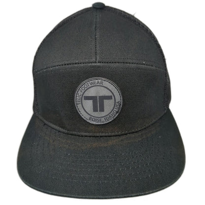 Trucker Hat Black One Size Telic Footwear Boise Idaho Mesh Snapback 7 Panel