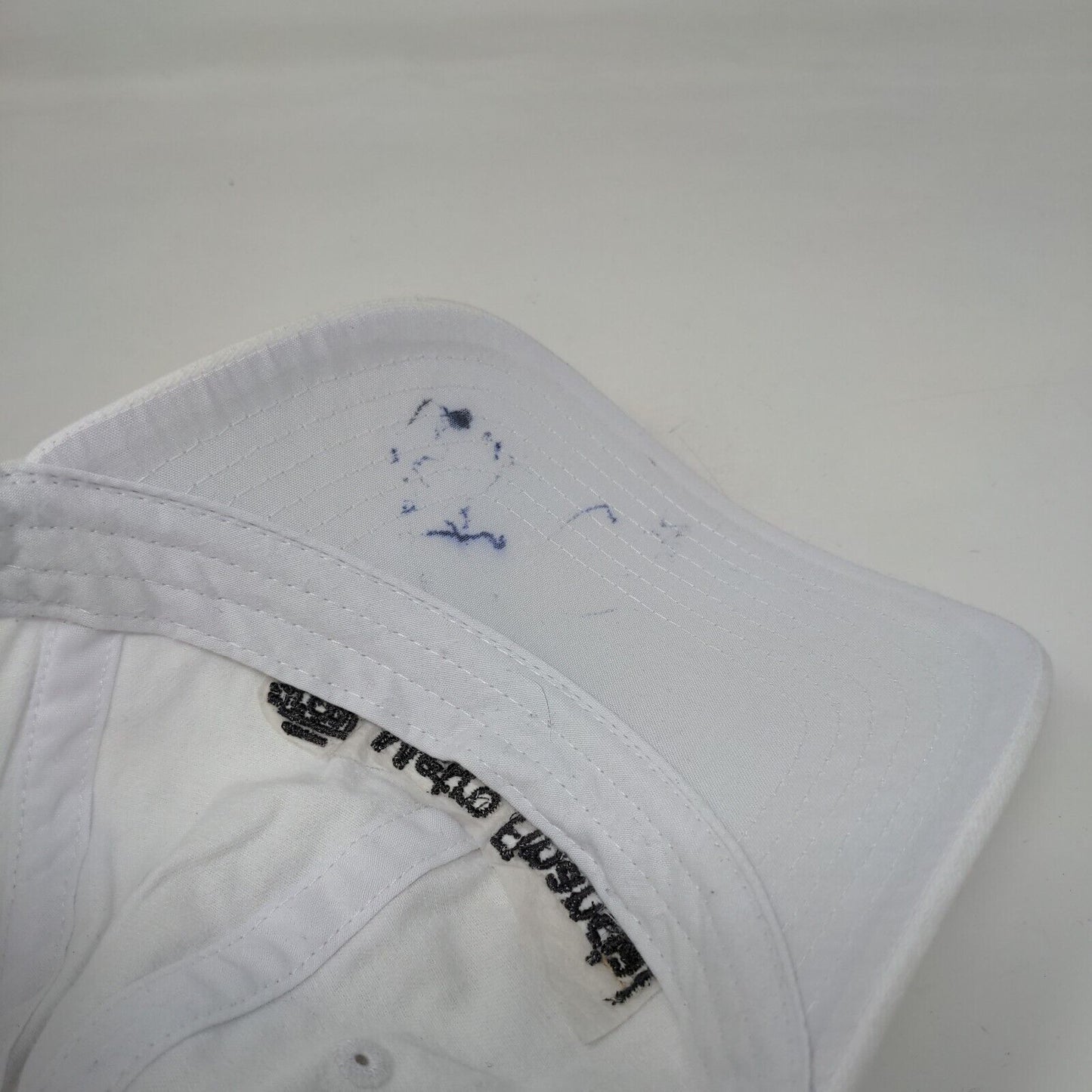 Metro Financial Strapback Hat White One Size Adjustable Embroidered 6 Panel