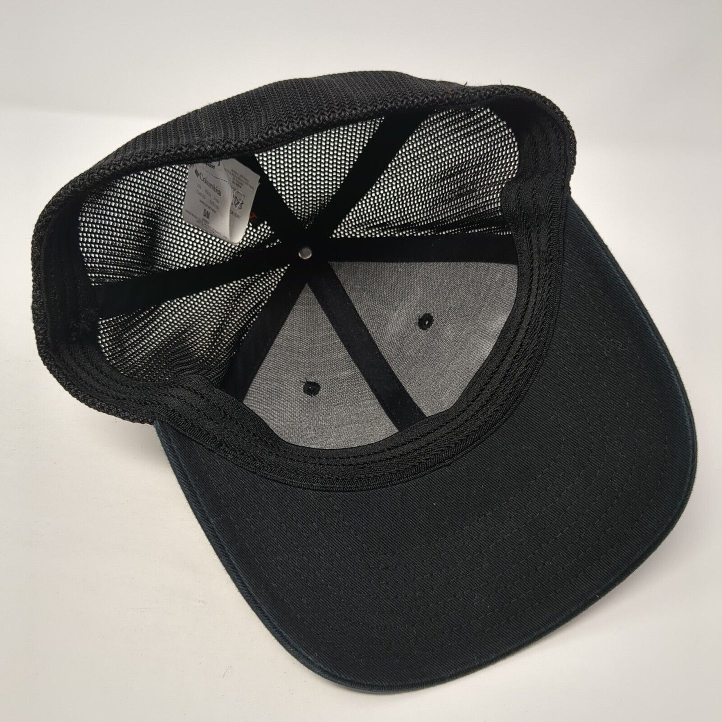 Columbia Tree Flag Unisex Fitted Hat Black S/M Embroidered Patriotic Mesh Back