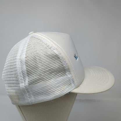 Designer Award Headwear Trucker Hat White One Size M.S. Seaward Mesh Snapback