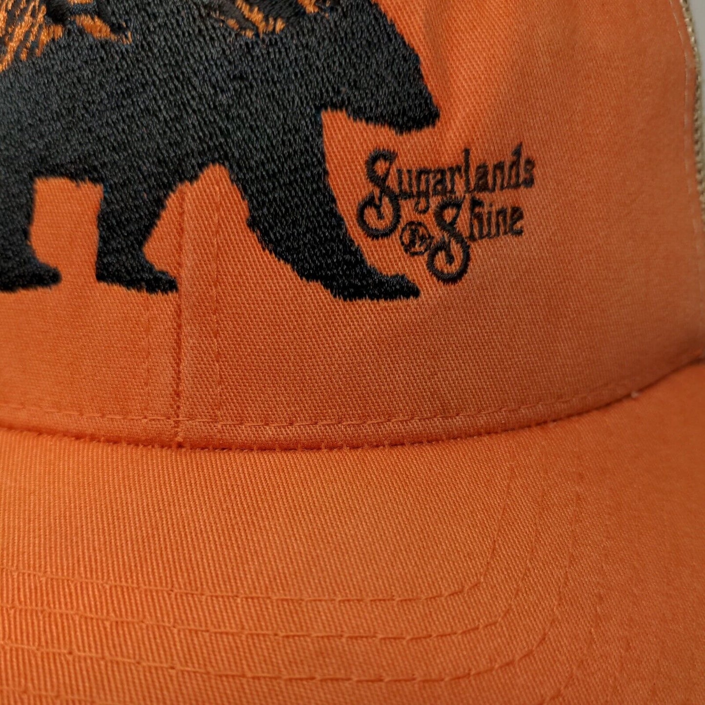 Sugarlands Shine Snapback Trucker Hat Orange OS Mesh Back The Classics Yupoong