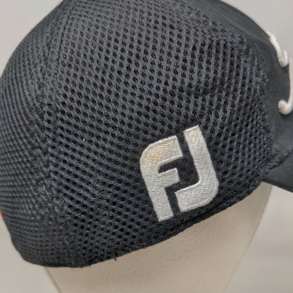 Titleist Fitted Mesh Back Hat Black Medium-Large Embroidered New Era