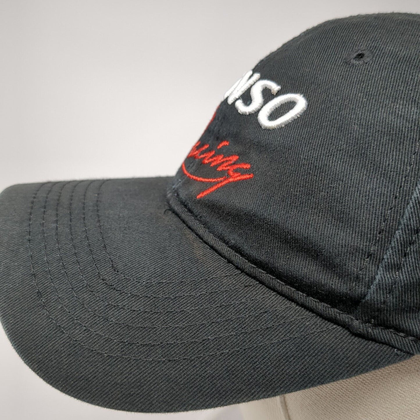 Denso Racing Auto Parts Strapback Hat Black OS Adjustable Embroidered Cotton