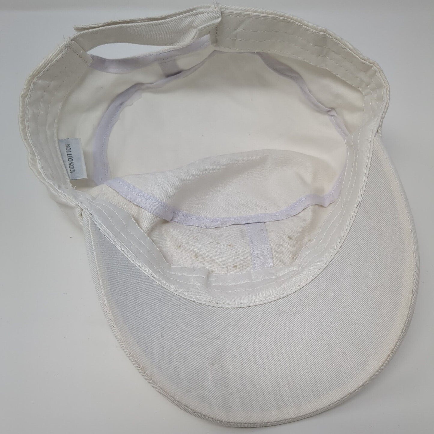 Unbranded Strapback Cadet Army Hat White OSFA Bling Studded Rhinestone