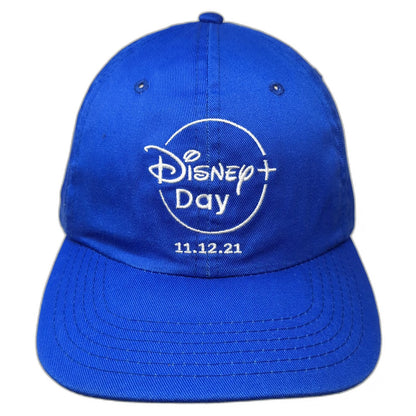Disney Baseball Cap Blue One Size Disney+ Day 11.12.21 Strapback Logo Hat