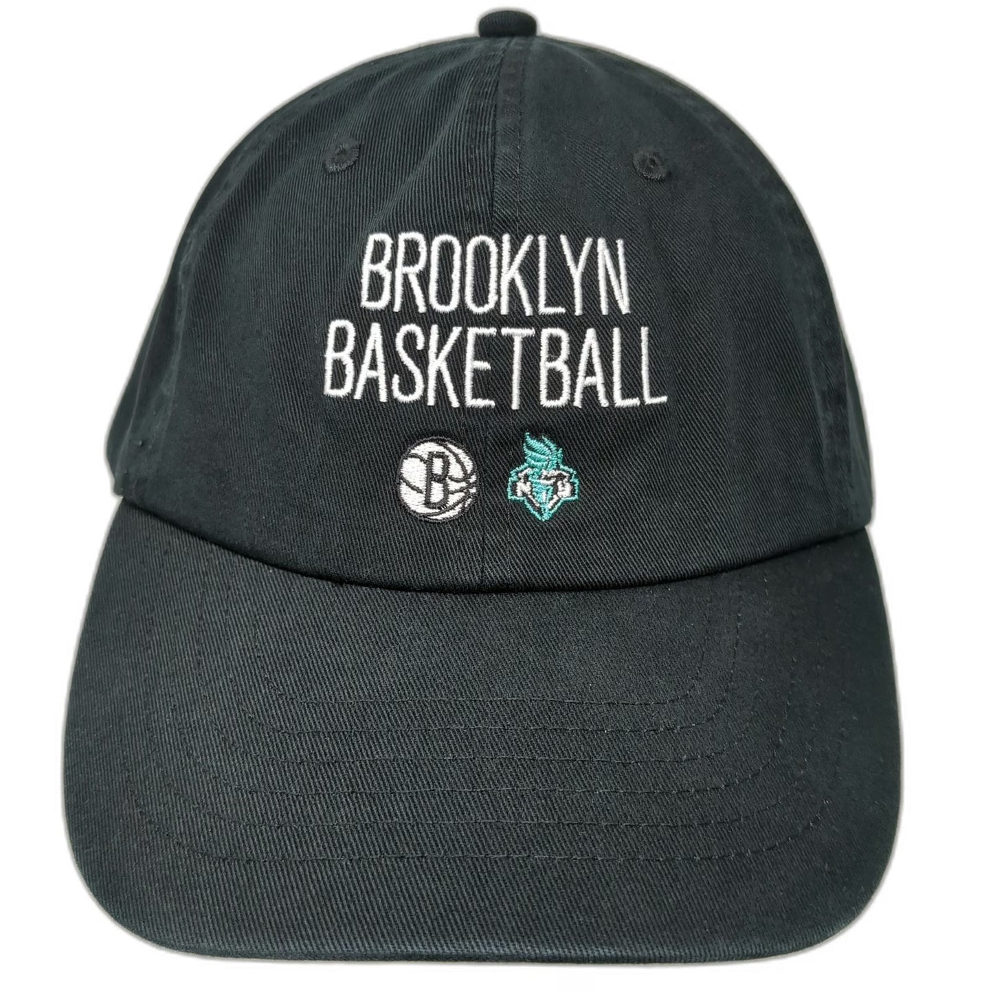 Brooklyn Basketball Nets Black One Size Adjustable Baseball Cap Strap Logo hat
