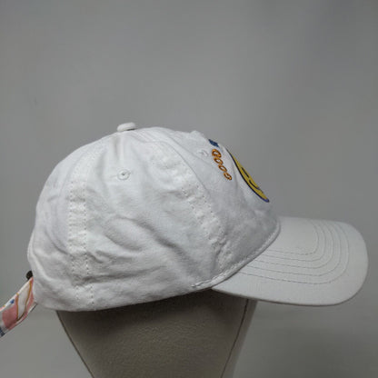 Good Energy Club Smiley Emoji Slideback Hat White OSFM Adjustable Embroidered