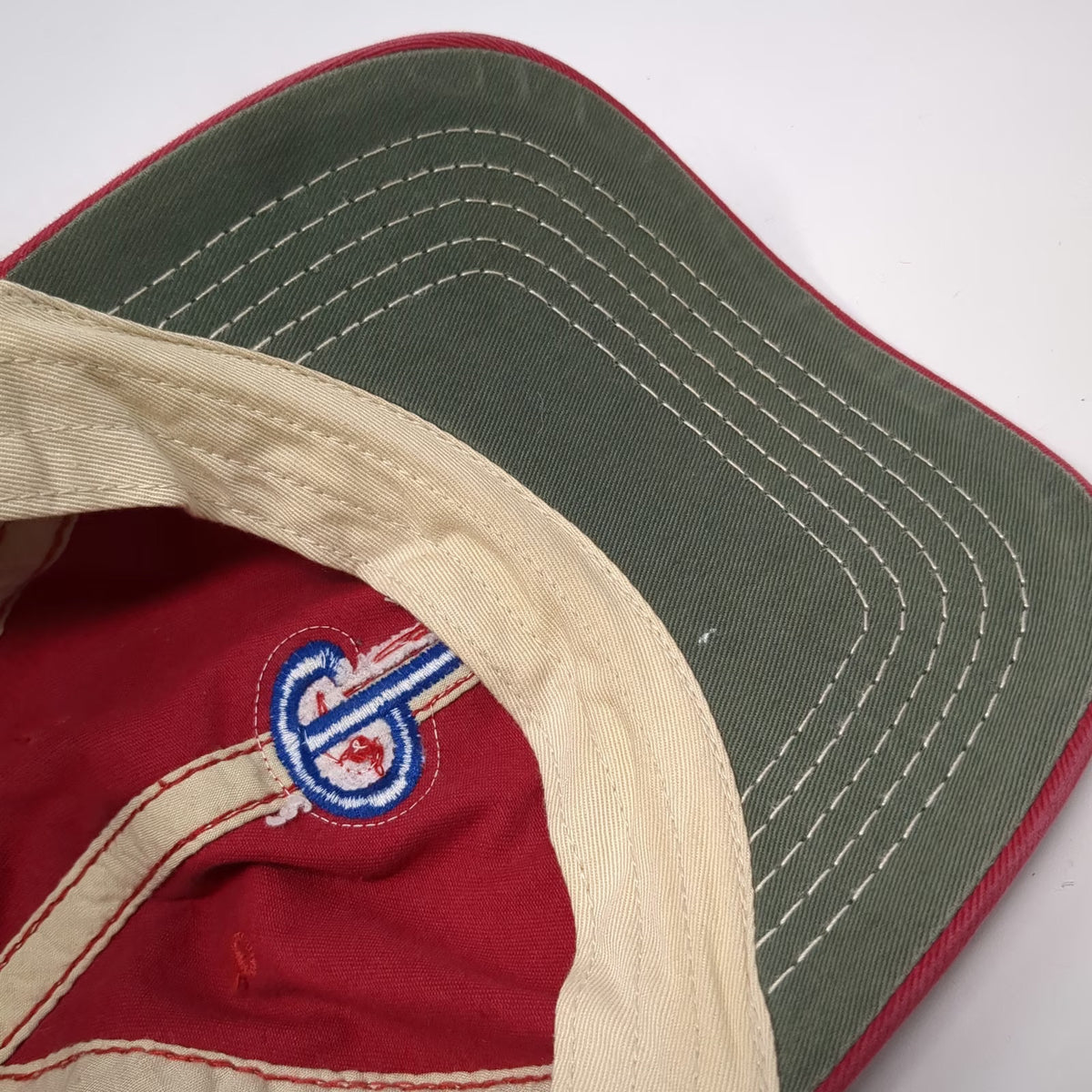 47 Brand Philadelphia Phillies MLB Baseball Cap Red One Size Slideback Hat Logo