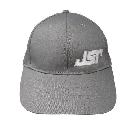JST Snapback Hat Gray One Size Adjustable Embroidered 6 Panel Port Authority