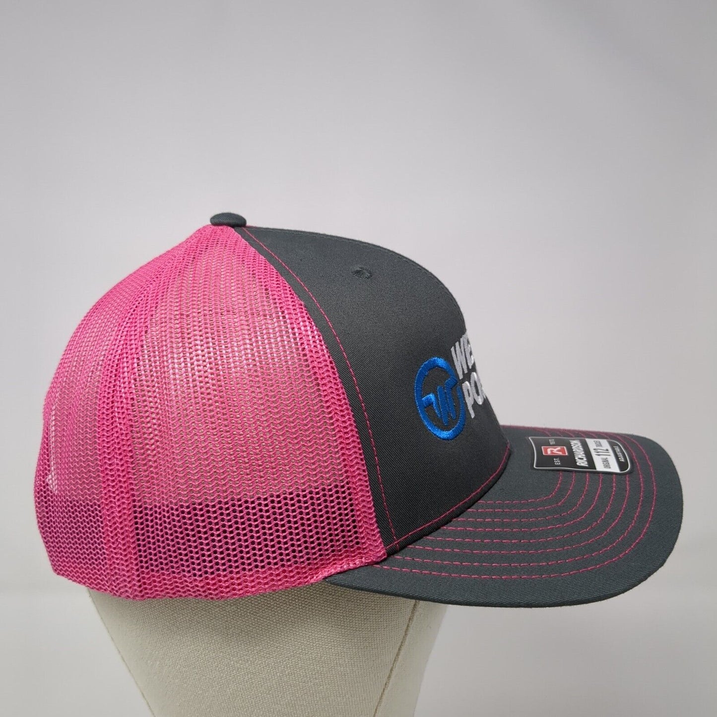 Western Polypipe Snapback Trucker Hat Multi OS Adjustable Mesh Back Richardson