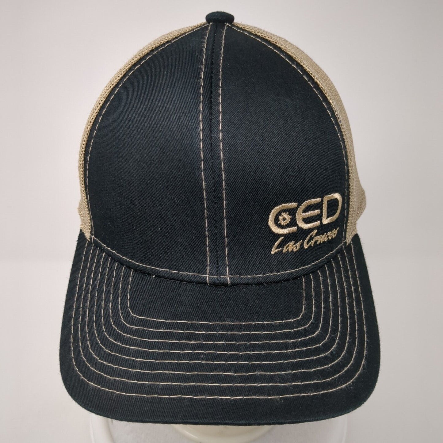 CED Las Cruces Strapback Trucker Hat Multi One Size Mesh Back Square D