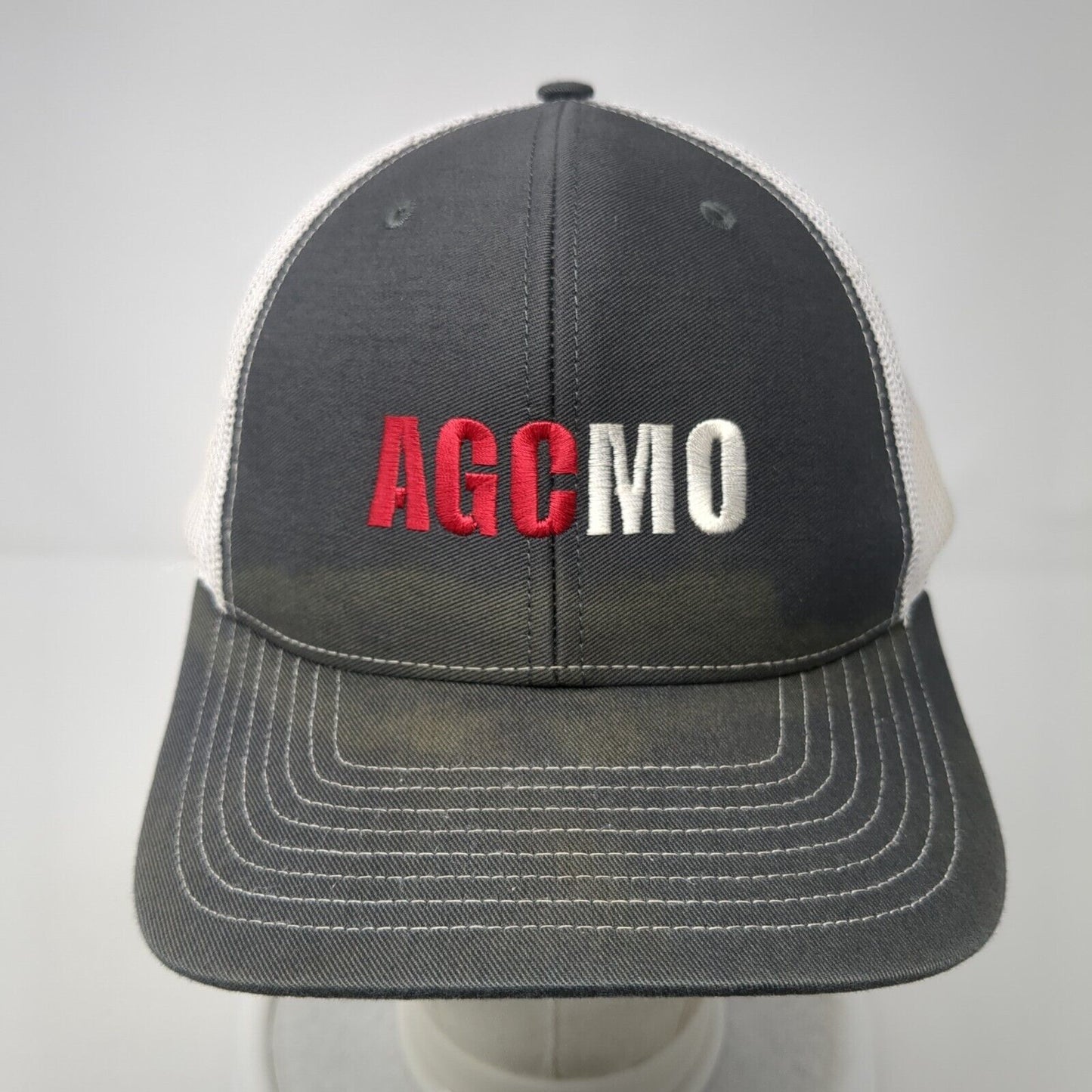 AGCMO Snapback Mesh Back Trucker Hat Gray One Size Richardson 6 Panel