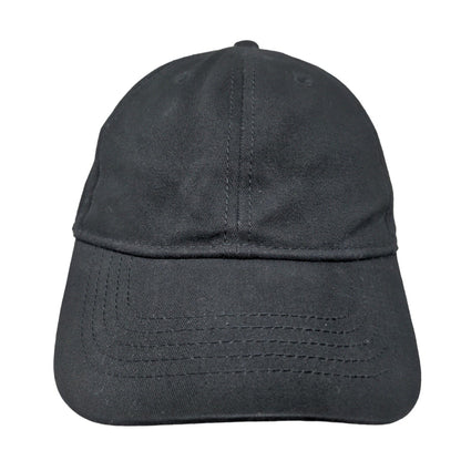 Unbranded Slideback Hat Black OSFM Adjustable Outdoor 6 Panel Blank