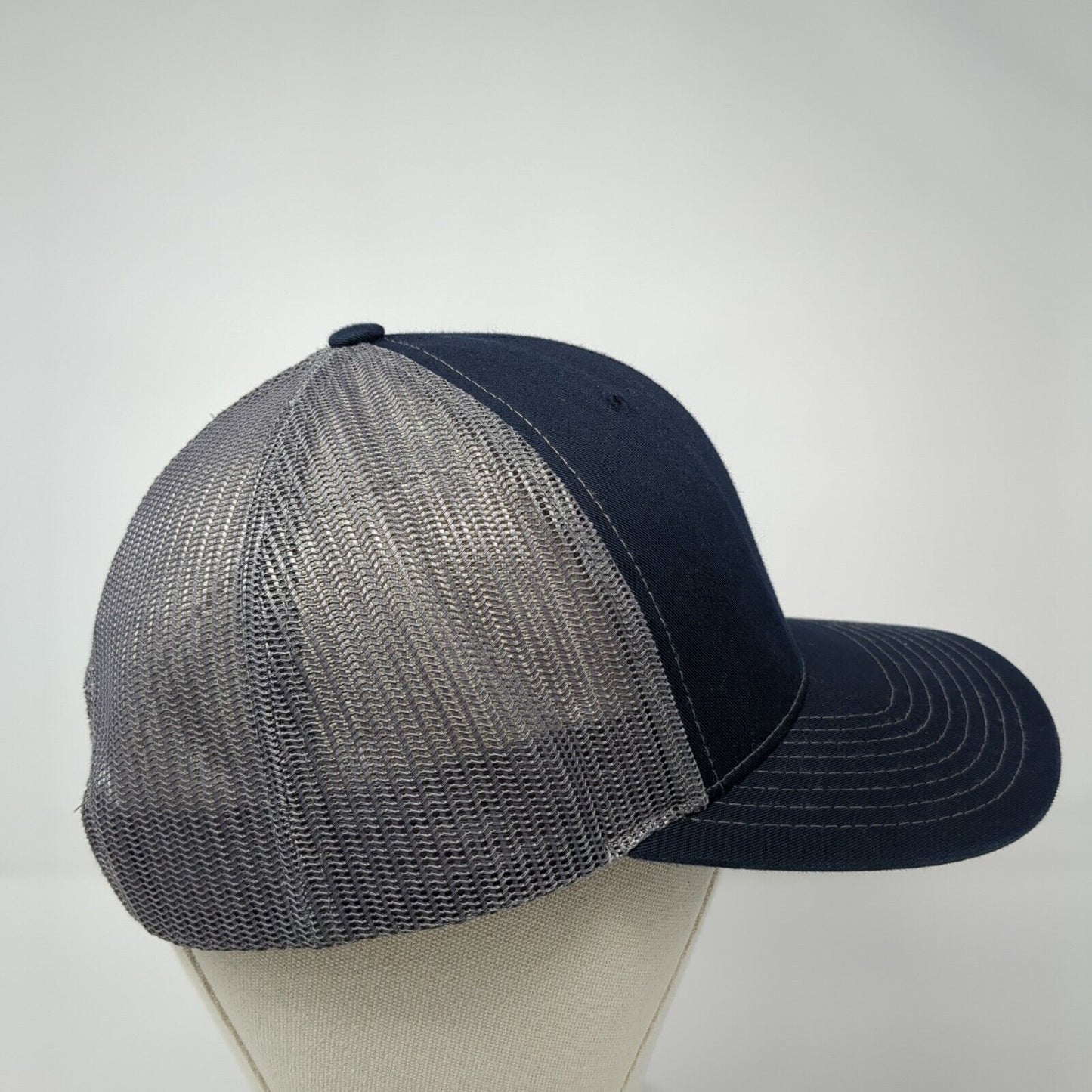 Uncharted Recreation Snapback Trucker Hat Blue One Size Mesh Back