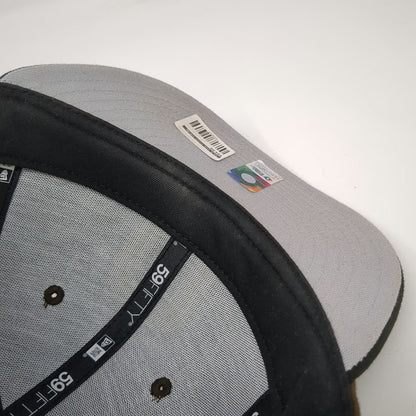 New Era Mexico World Baseball Classic Brown Black Cap 7 3/8 Flat Brim Fitted Hat