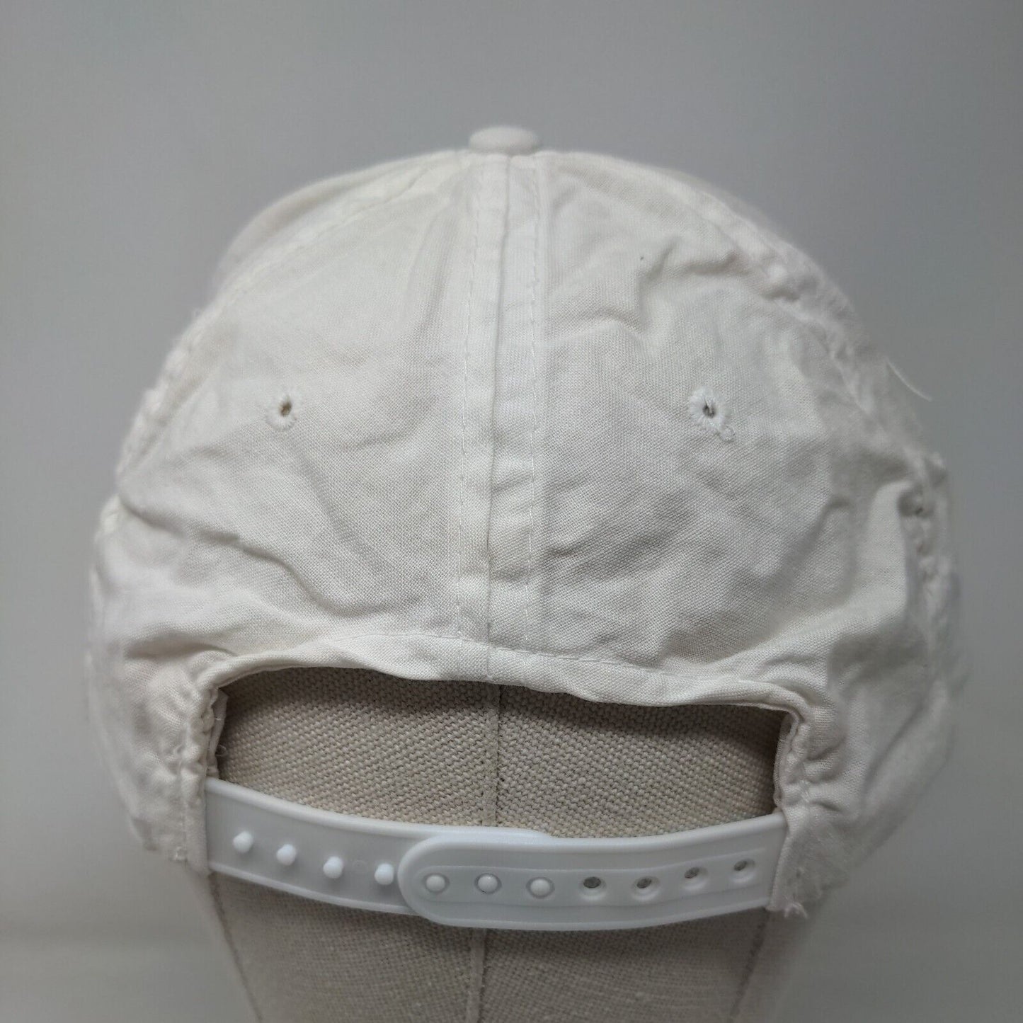GTE Federal Credit Union Snapback Hat White OSFA Adjustable Vented Holes Cotton
