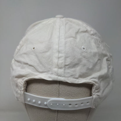 GTE Federal Credit Union Snapback Hat White OSFA Adjustable Vented Holes Cotton