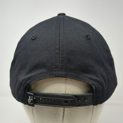 Flying Coffin 5 Panel Black One Size Snapback Embroidered Skull Graphic Hat