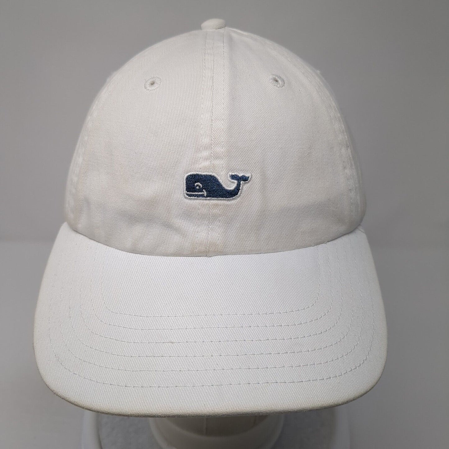 Vineyard Vines Whale Slideback Hat White One Size Adjustable 6 Panel