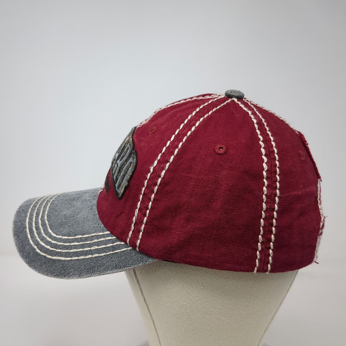 Robin Ruth Harvard University Baseball Cap Red One Size Gray Brim Strapback Hat
