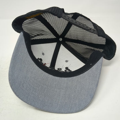 Yupoong Trucker Hat Gray Black One Size Mesh Back Snapback Somis Koi Fish Logo