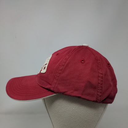 Texas Hold 'Em Player Strapback Hat Red Adult Embroidered Patch Adjustable