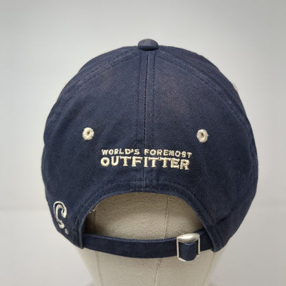 Cabela's Worlds Foremost Outfitters Slideback Hat Blue OS Adjustable Embroidered